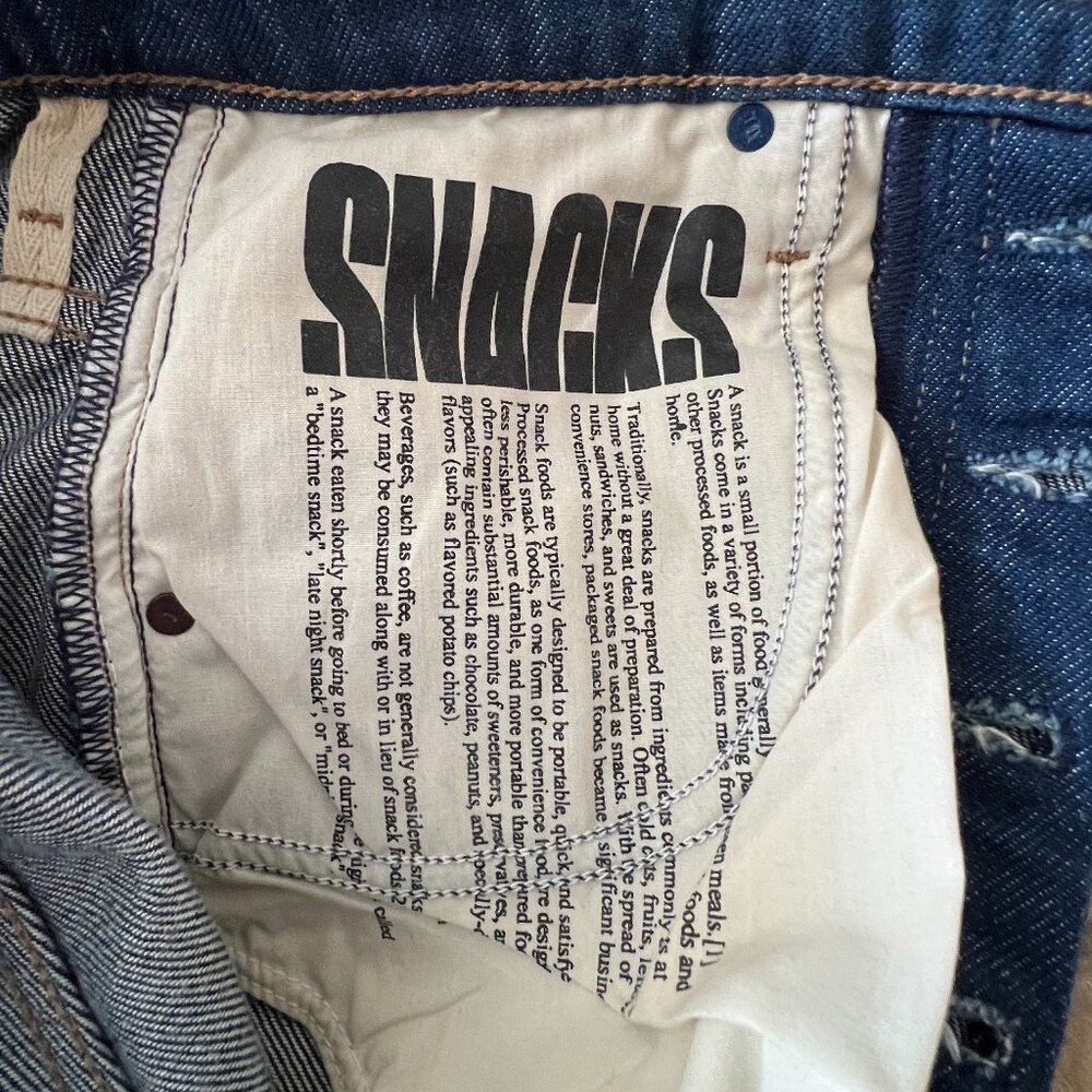 MOTHER Denim SNACKS The Pin Up Tippy Top Sweet Tooth Hover Blue Jeans 27 4 6 NWT - Picture 9 of 16